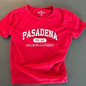 Hollister xx small red Pasadena T-shirt